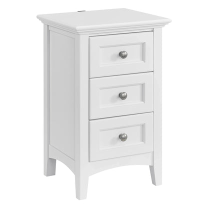 Mckenzie Narrow 3 Drawer Nightstand