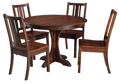 Mary Pedestal Table & Bradley Chair Dining Set
