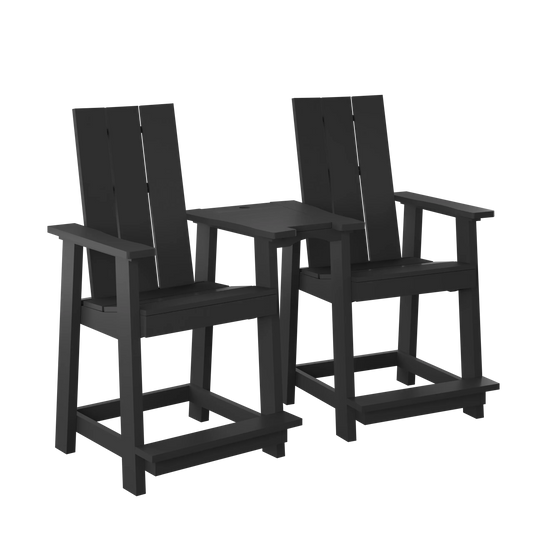 Modern Tall Tete-A-Tete